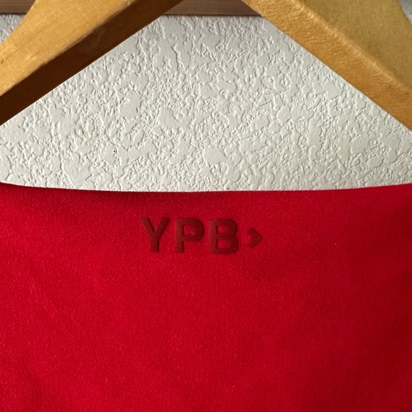 YPB Abercrombie & Fitch Corset Slim V-Neck Tank Red Small - Picture 5 of 5